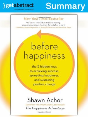 cover image of Before Happiness (Summary)